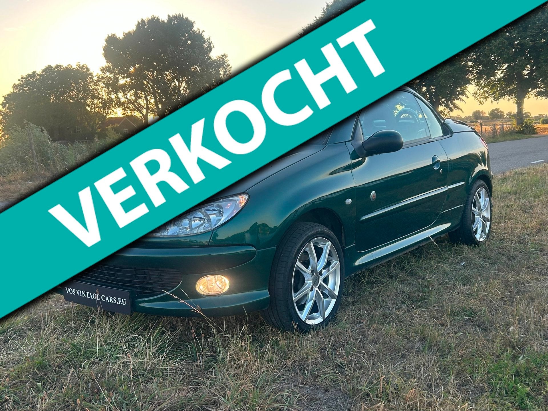 Peugeot 206 CC 1.6-16V Roland Garros, Gebruikt, 4 cilinders, Cabriolet, 4 stoelen