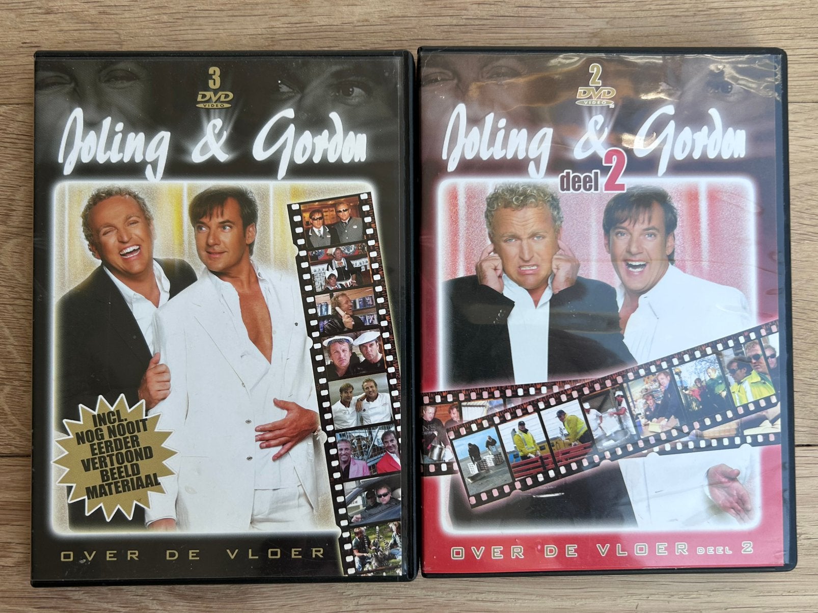 2x dvd Joling & Gordon - Over de vloer, Alle leeftijden, Ophalen of Verzenden, Gebruikt, Komedie