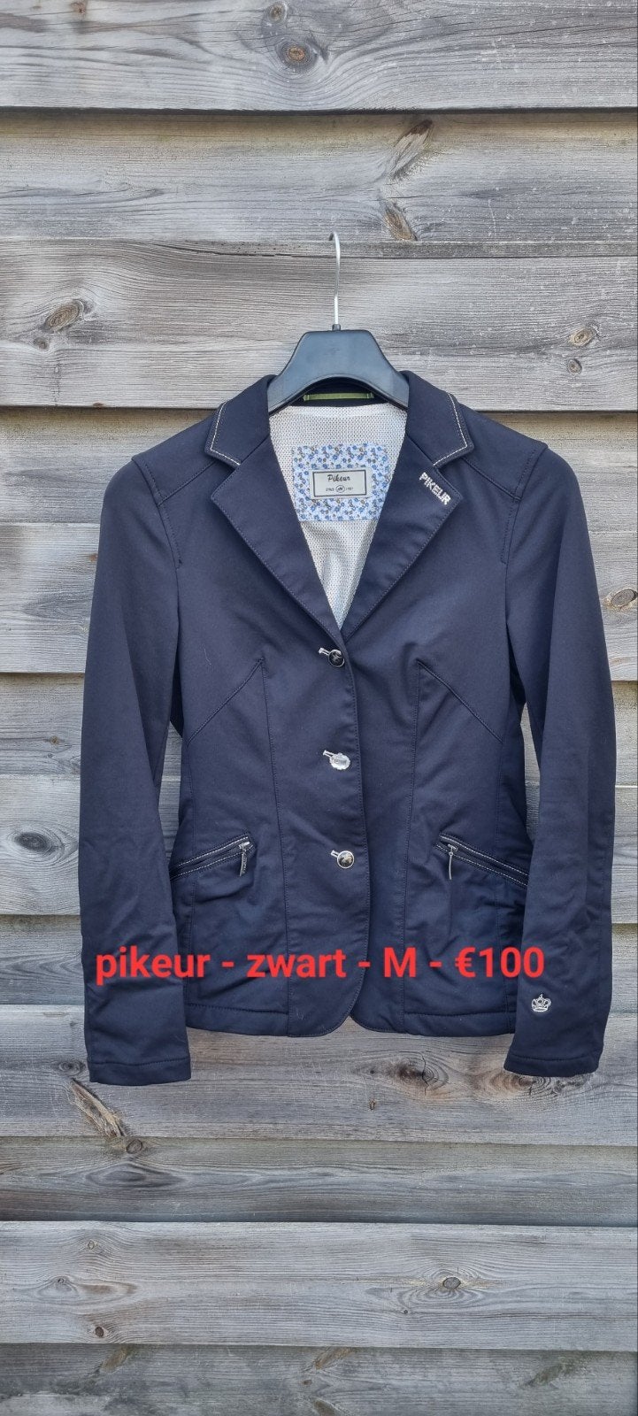 Pikeur wedstrijdjasje zwart, Ophalen of Verzenden, Zo goed als nieuw, Dressuur, Bovenkleding
