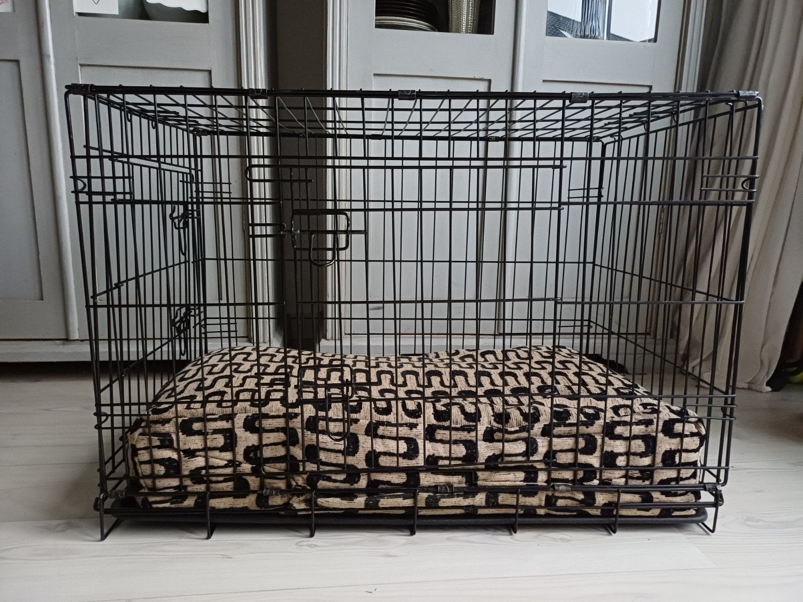 Bench, zwart metaal, maat L, Ophalen of Verzenden, Gebruikt