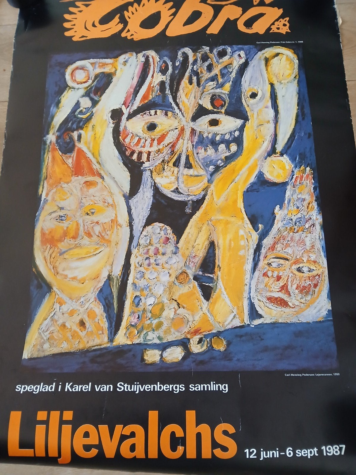 Cobra Liljevalchs tentoonstellingsposter 1987, Ophalen of Verzenden