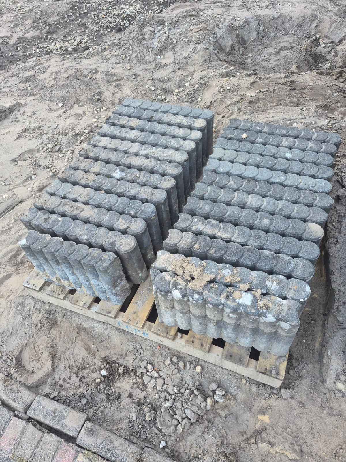 Palisades antraciet (25 cm hoog), Ophalen, Gebruikt, Beton, Overige typen