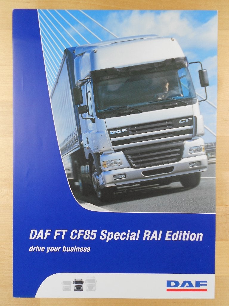 DAF FT CF85 Special RAI Edition Brochure 2002 CF, Ophalen of Verzenden, Zo goed als nieuw, Overige merken, DAF