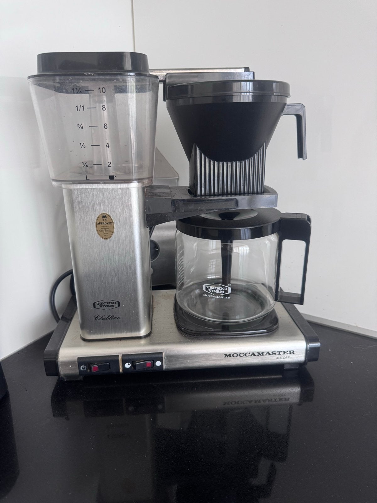 Moccamaster Clubline Koffiezetapparaat, Ophalen, 10 kopjes of meer, Koffiemachine, Gemalen koffie