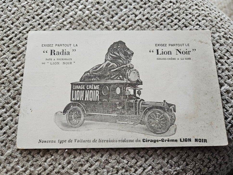 Lion Noir schoensmeer reclame, Ophalen of Verzenden