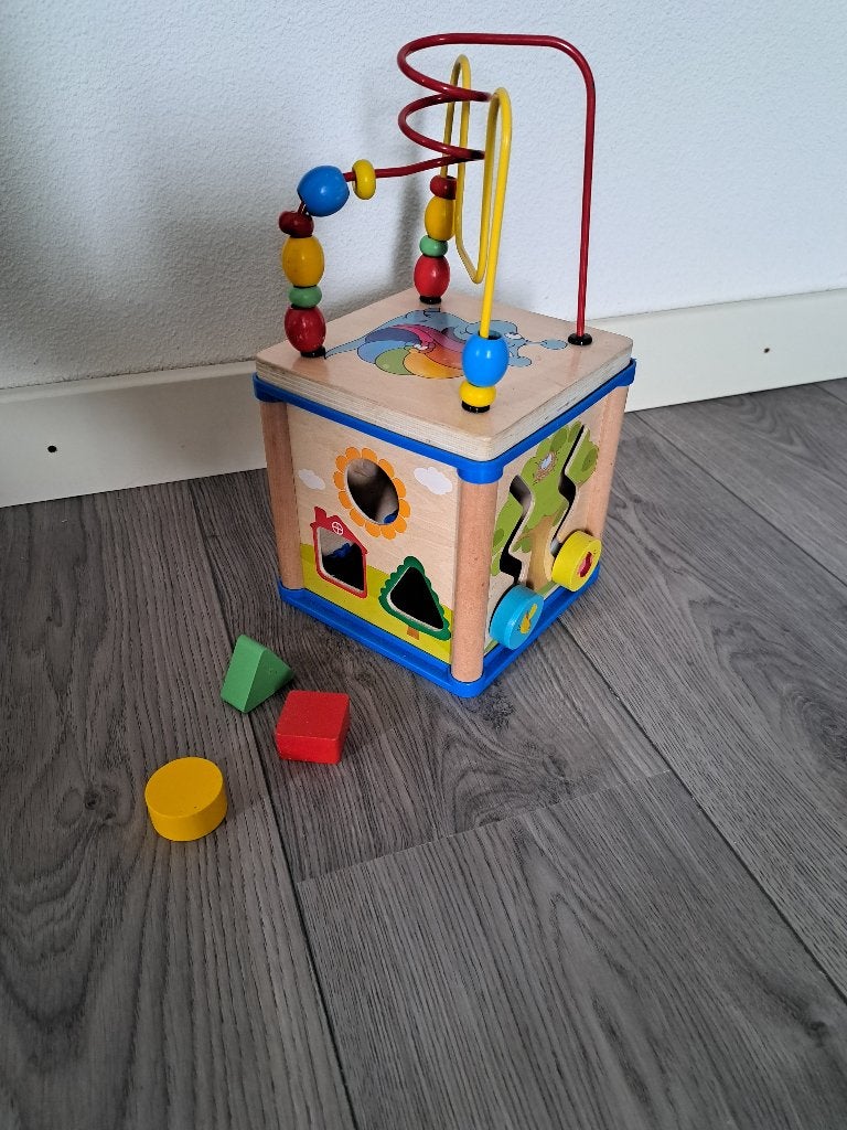 Kubus houten speelgoed, Ophalen, Zo goed als nieuw, Overige typen