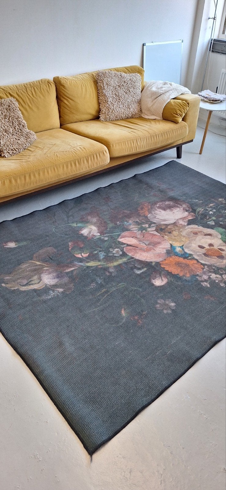 Kleed met bloemenprint - 225x160cm, Ophalen, Bloemenprint, Klassiek, 150 tot 200 cm, Groen