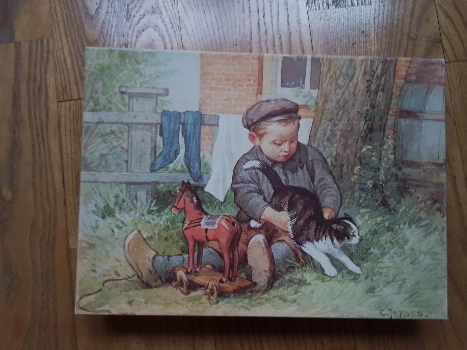 Puzzel nostalgie C. Jetset Is poes stout? 500 stukjes, Ophalen, 500 t/m 1500 stukjes, Zo goed als nieuw, Legpuzzel