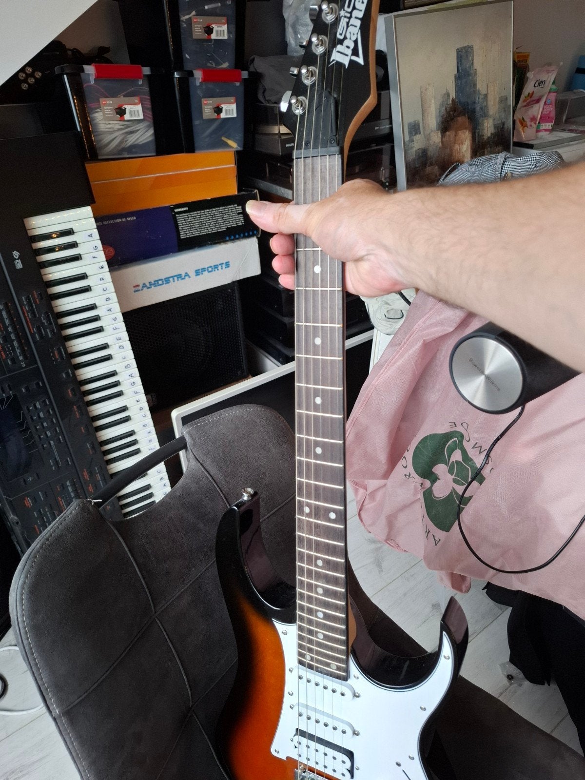 Ibanez GIO GRX40-TFB in Tri Fade Burst (als nieuw), Ophalen, Zo goed als nieuw, Solid body, Ibanez