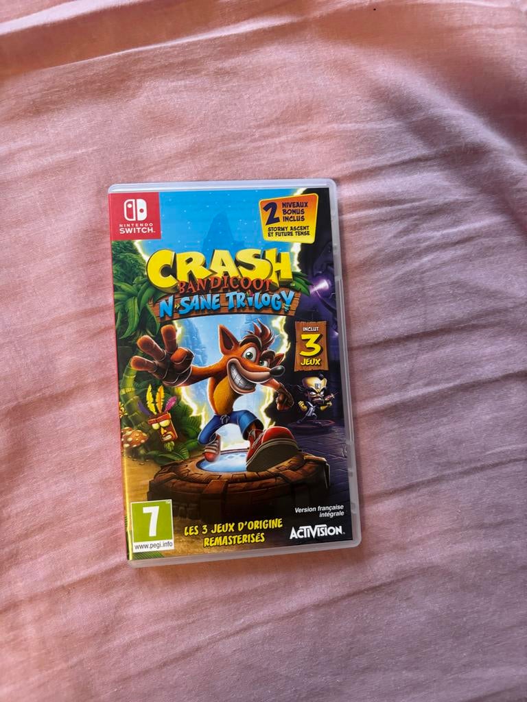 Crash N-Sane Trilogy bandicoot switch game, Spelcomputers en Games, Games | Nintendo Switch, Avontuur en Actie, 1 speler, Ophalen of Verzenden