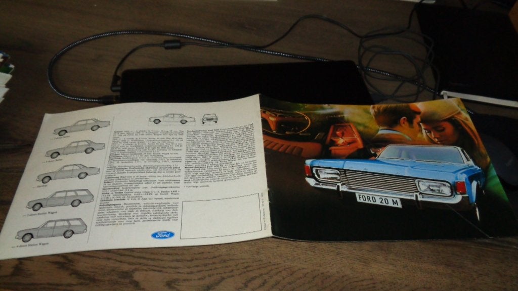 Folder FORD 20M, Verzenden, Zo goed als nieuw, Ford