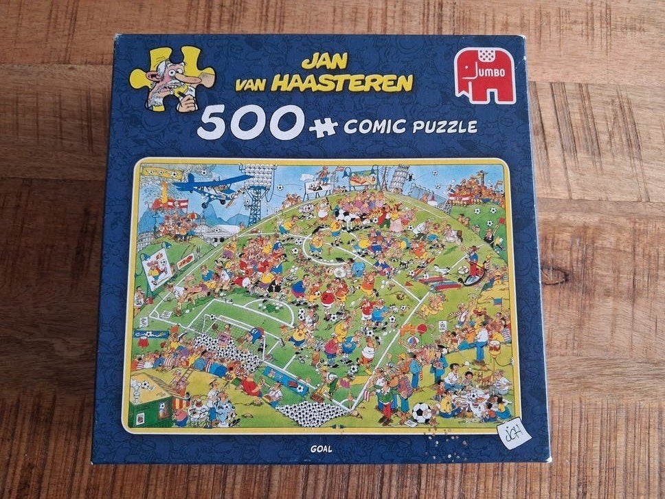 Jan van Haasteren puzzel Goal! 500 stukjes, Ophalen of Verzenden, 500 t/m 1500 stukjes, Zo goed als nieuw, Legpuzzel
