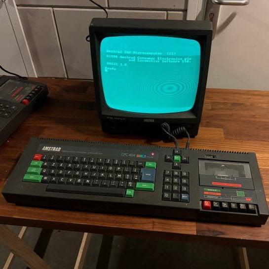 Amstrad CPC 464 + GT65 Monochrome Monitor (Werkend / AZERTY), Ophalen