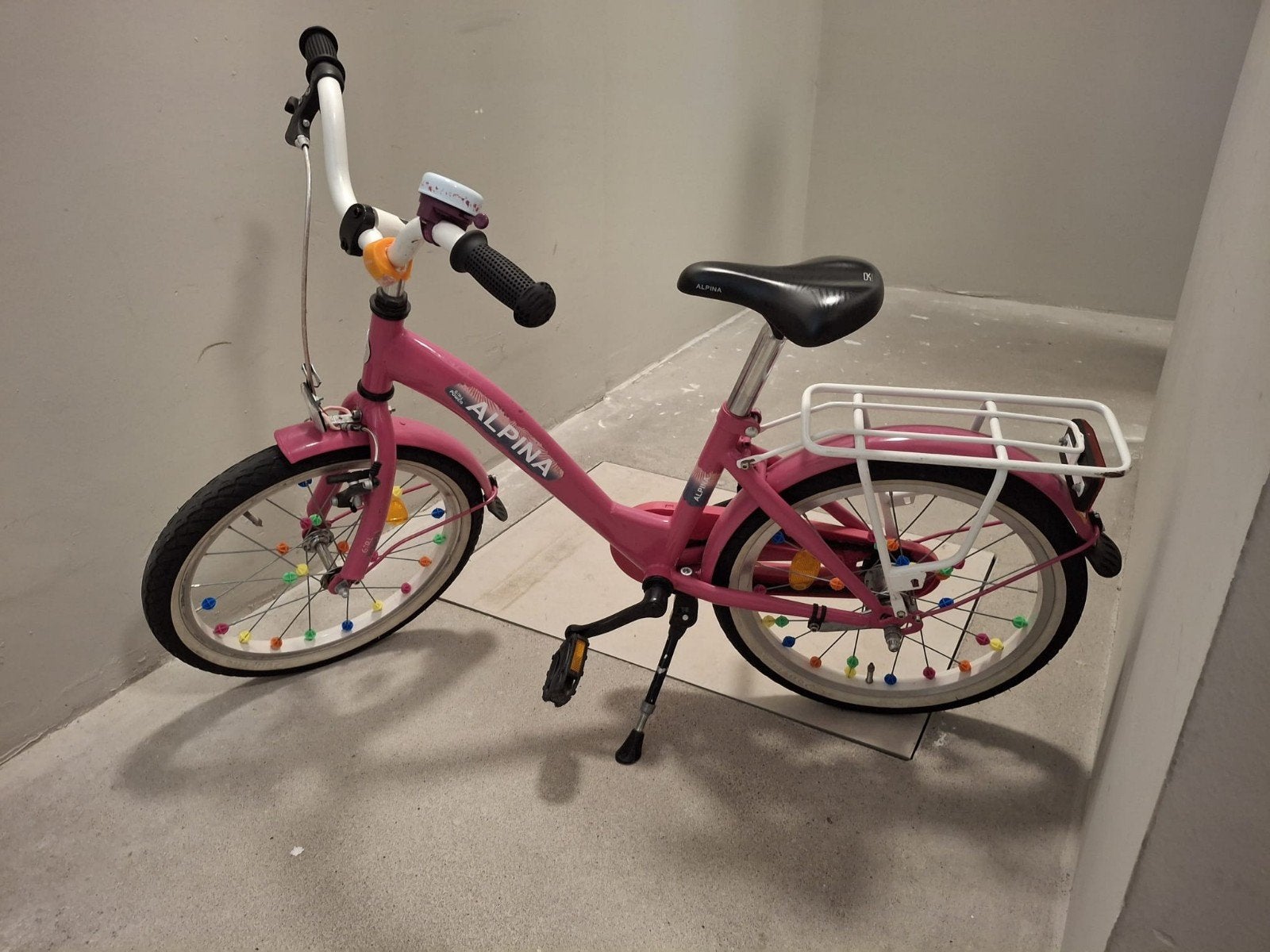 kinderfiets 18 inch Alpina, Ophalen, Gebruikt, 18 inch, Alpina