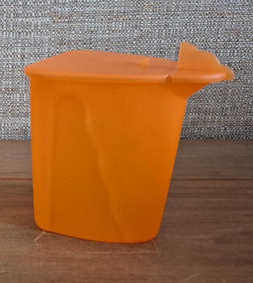 Tupperware onderdeel voor trendy roomstel (suiker/melk), Beker of Kan, Oranje, Ophalen of Verzenden, Zo goed als nieuw