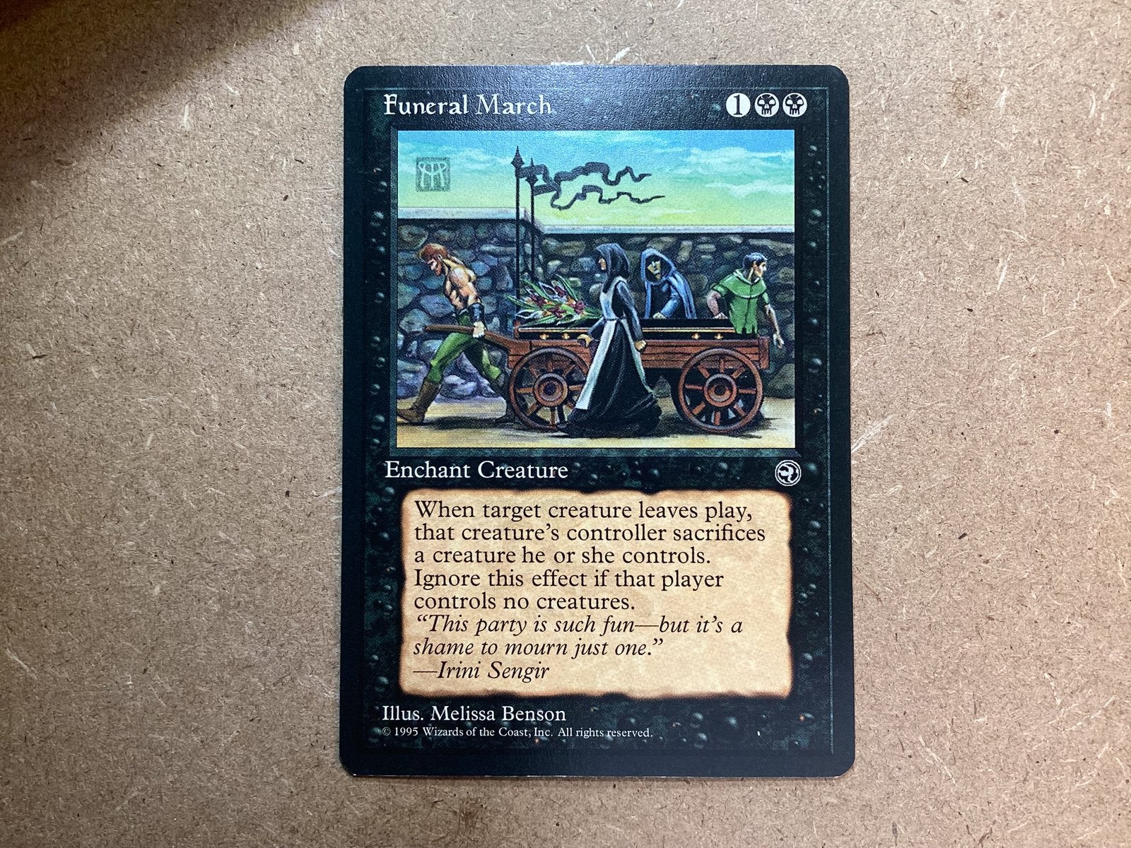 1x Funeral March (Near Mint), Ophalen of Verzenden, Zo goed als nieuw, Losse kaart