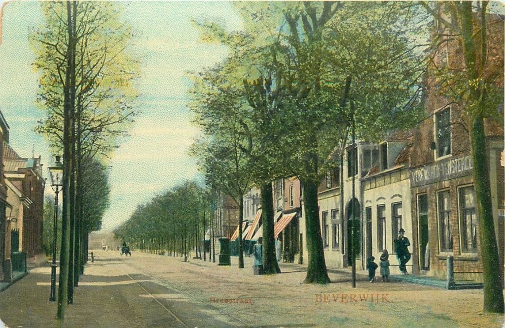 701-160-041 Beverwijk Breestraat, Ophalen of Verzenden, Voor 1920, Noord-Holland