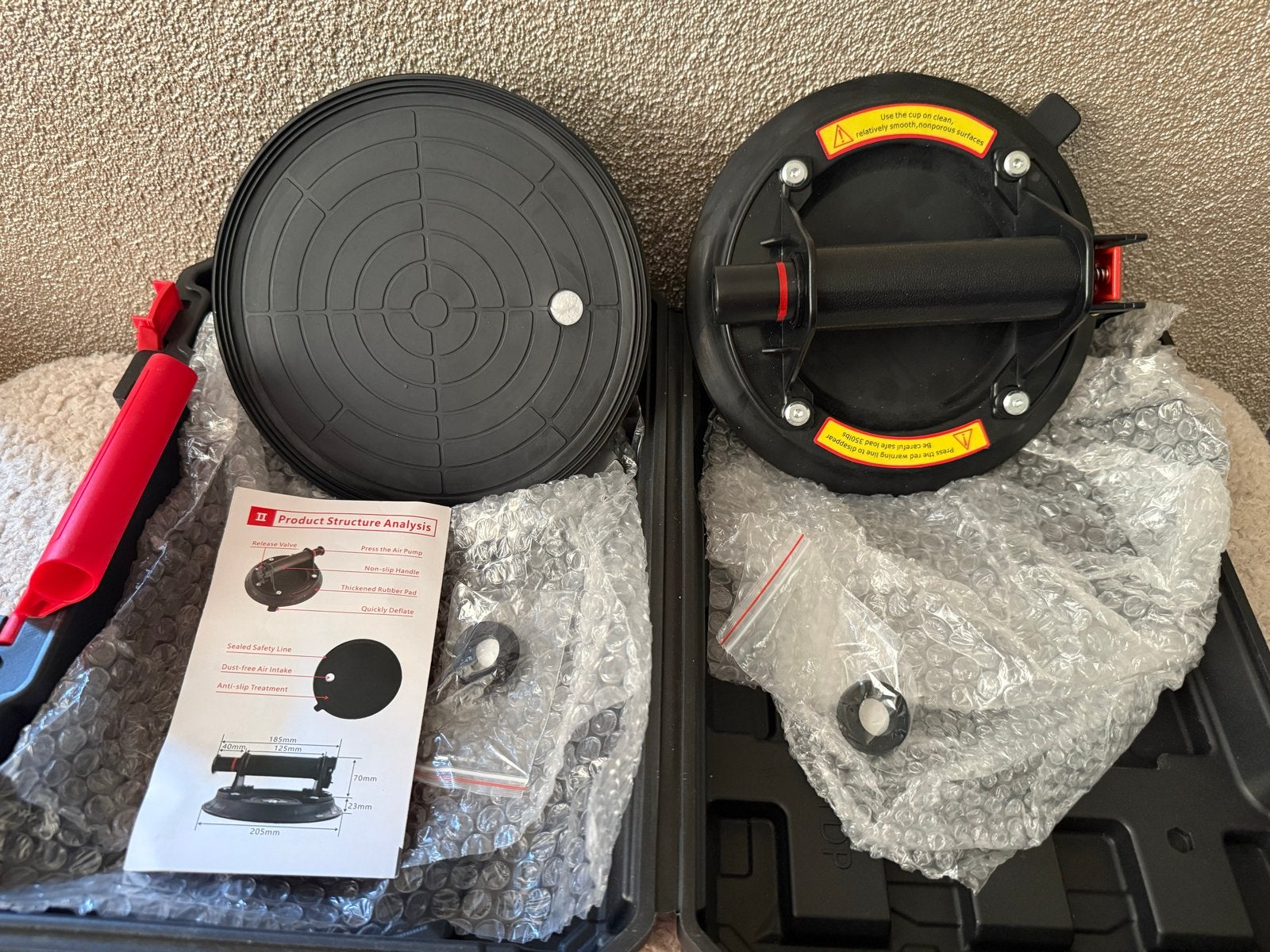 Tegelzuignap set met koffer - Nieuw, Ophalen of Verzenden, Nieuw, Overige typen, Overige merken
