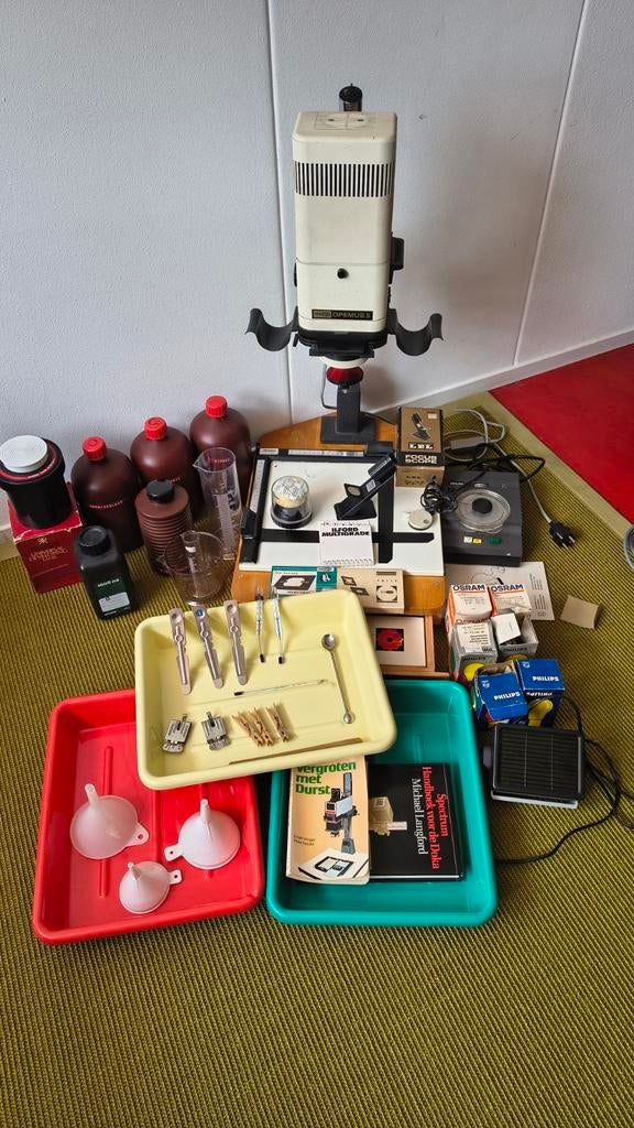 T.e.a.b. Complete donkere kamer set - direct aan de slag!, Ophalen, Gebruikt, Complete dokaset