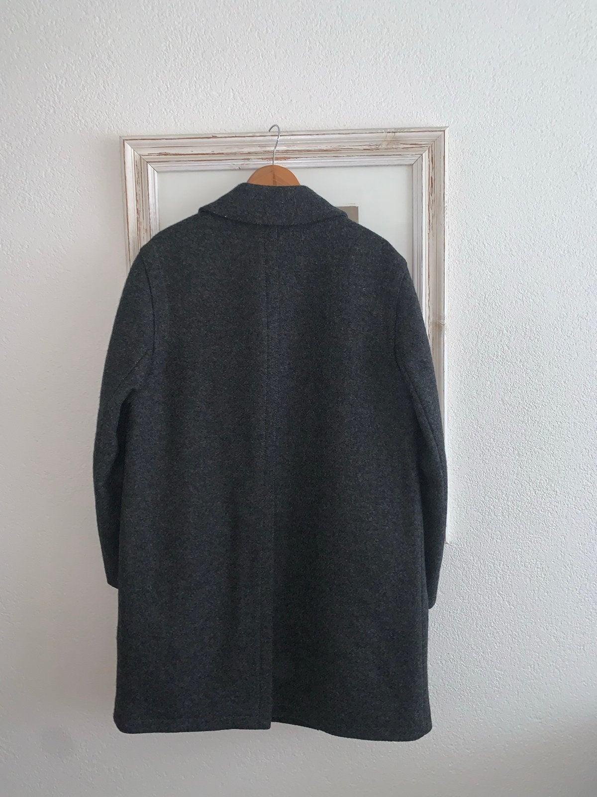 Kynoch  Schuurwol Jas - Grijs met Rood Geruite Voering, Kleding | Heren, Ophalen of Verzenden, Zo goed als nieuw, Overige maten
