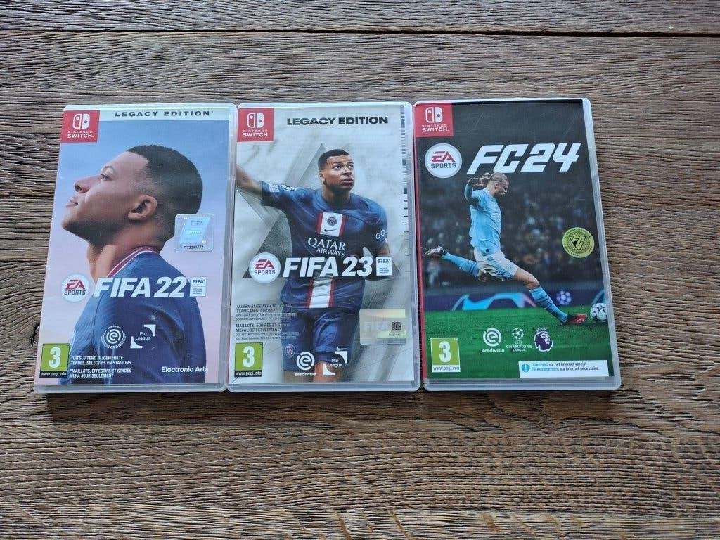 Fifa 22, Fifa 23 en FC 24 voor de Nintendo Switch, Gebruikt, Ophalen of Verzenden, Sport, 3 spelers of meer