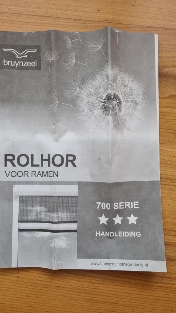 Bruynzeel raamrolhor, Gebruikt, Minder dan 80 cm, Overige typen, Minder dan 200 cm