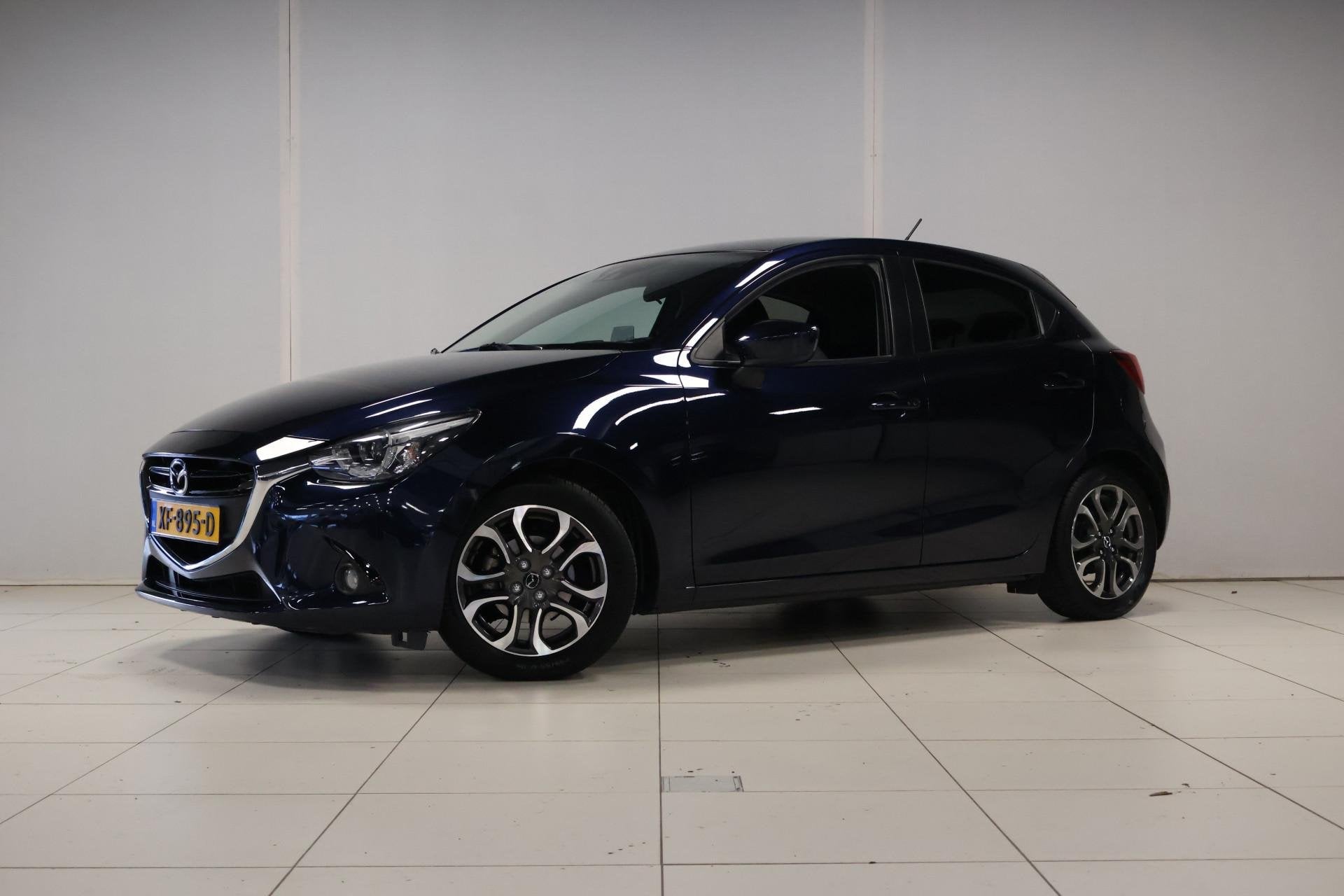 Mazda 2 1.5 Skyactiv-G GT-M, Stof, 4 cilinders, Met garantie (alle), Blauw