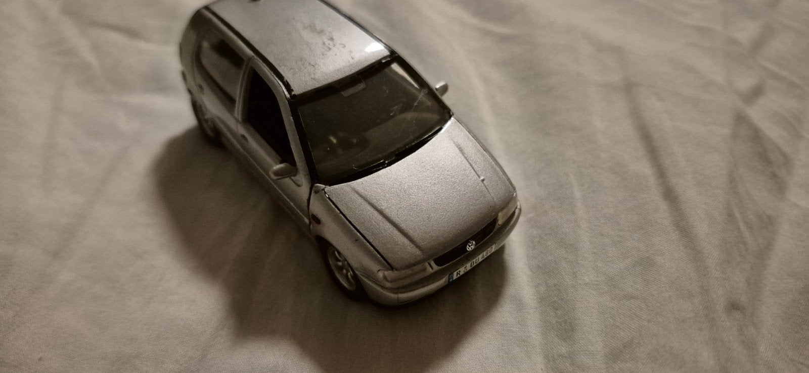Zilverkleurige Volkswagen Polo modelauto, Ophalen, Gebruikt, Auto