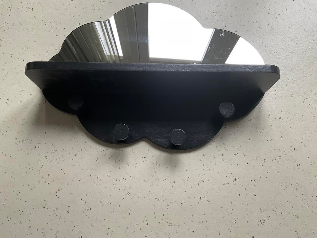 Spiegelkapstok met plankje voor op de babykamer, Ophalen of Verzenden, Zo goed als nieuw, Wanddecoratie