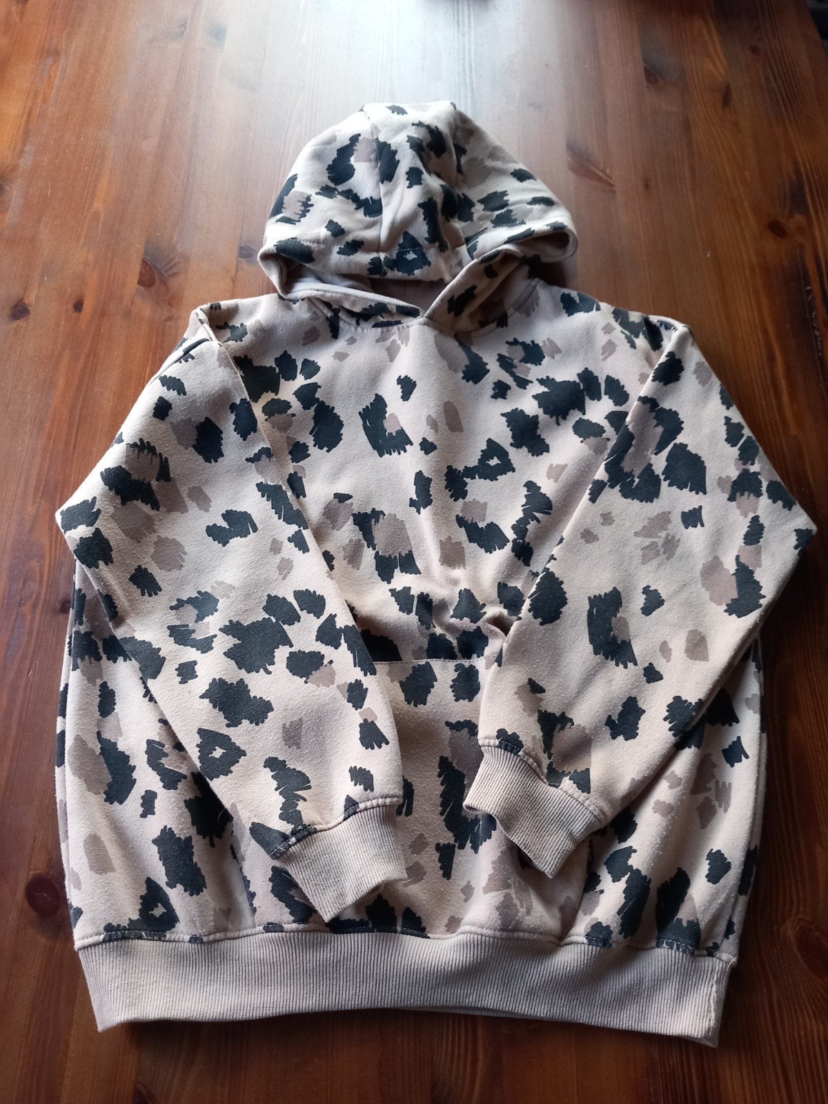 Hoodie met luipaardprint - Maat 158/164, Kinderen en Baby's, Kinderkleding | Maat 158, Gebruikt, Jongen of Meisje, Trui of Vest