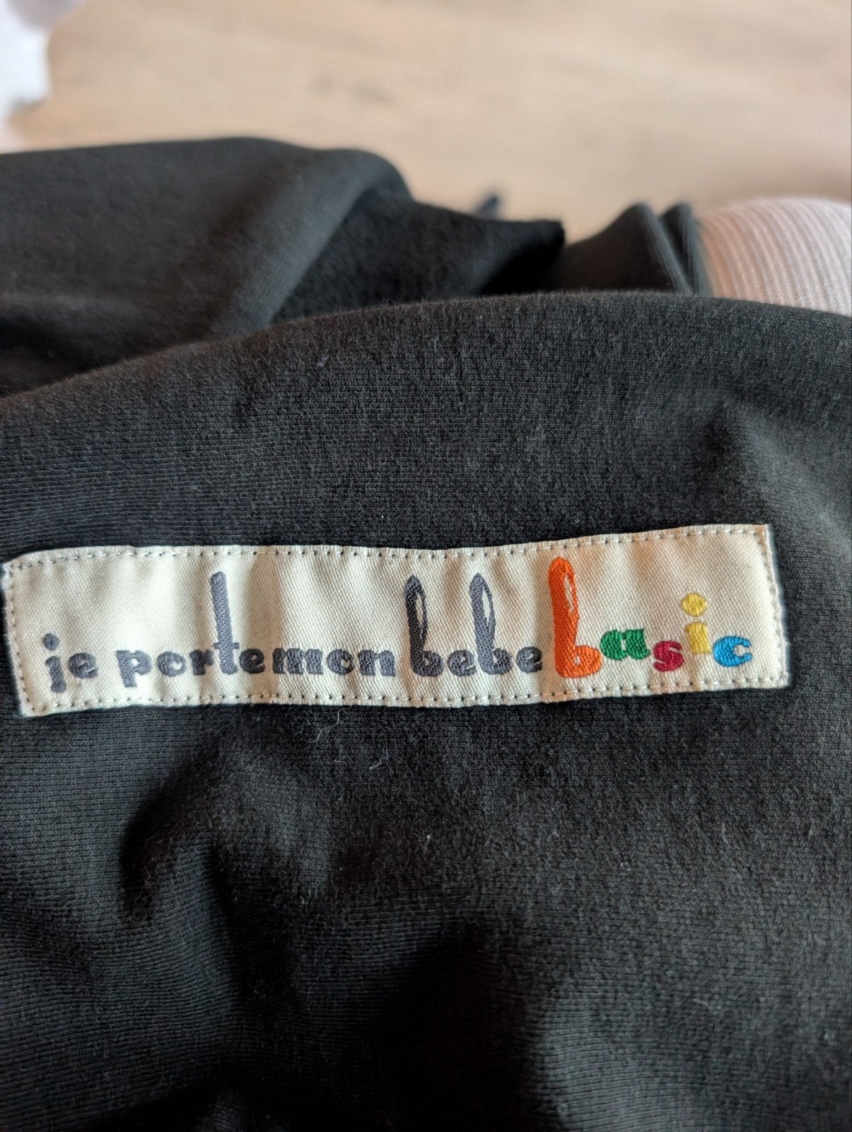 Je Porte Mon Bébé Basic Draagdoek - Zwart, Ophalen of Verzenden