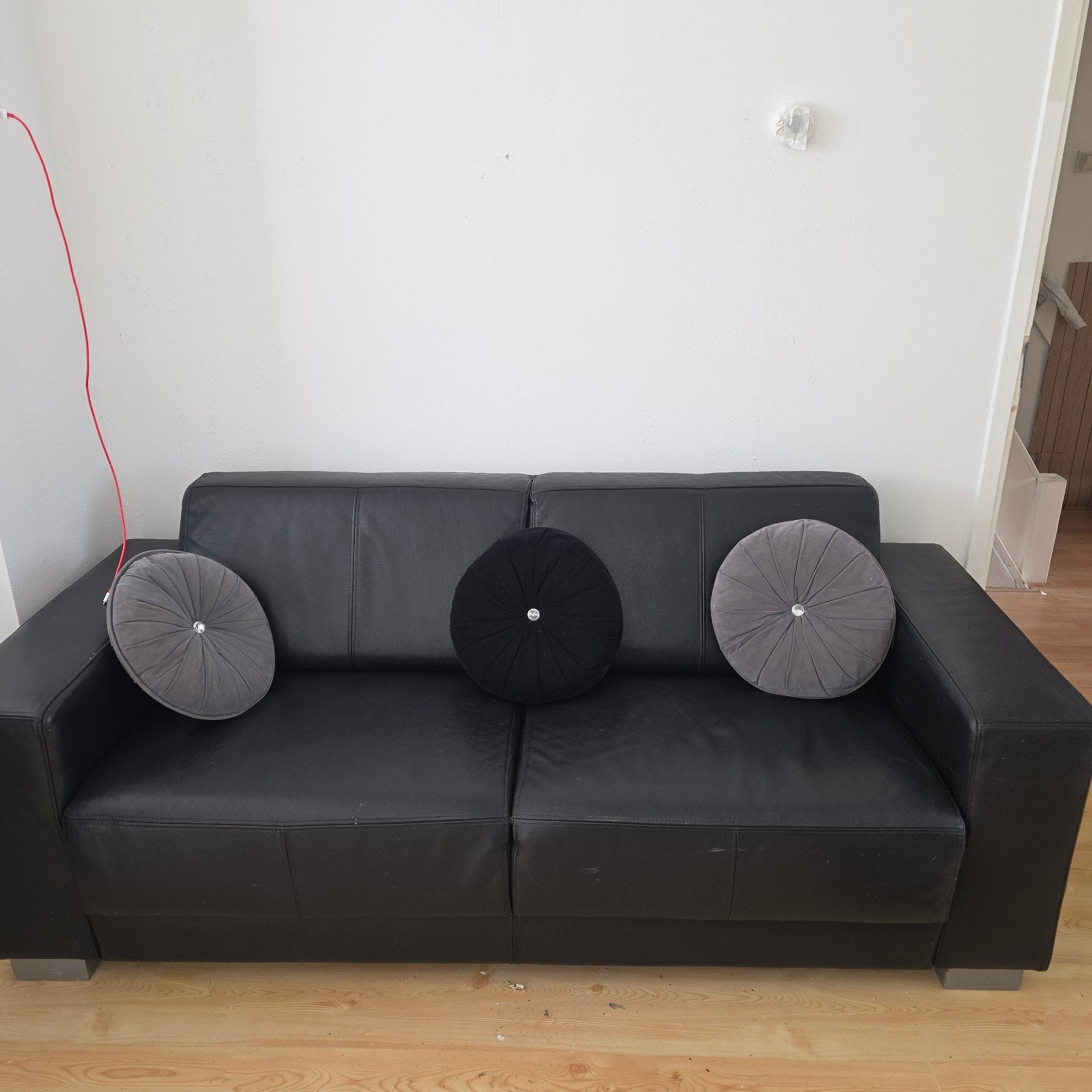 Leren bank, Ophalen, Gebruikt, 75 tot 100 cm
