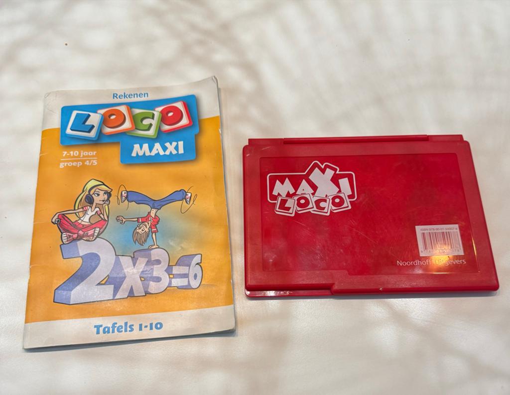 Maxi Loco met boekje - Rekenen Tafels 1-10, Ophalen of Verzenden, Zo goed als nieuw