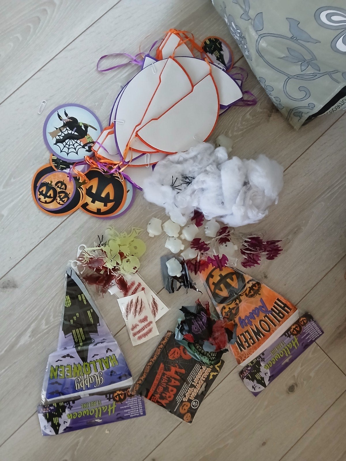 Halloween feest decoratie pakket, Ophalen of Verzenden, Gebruikt, Versiering, Halloween of Griezel