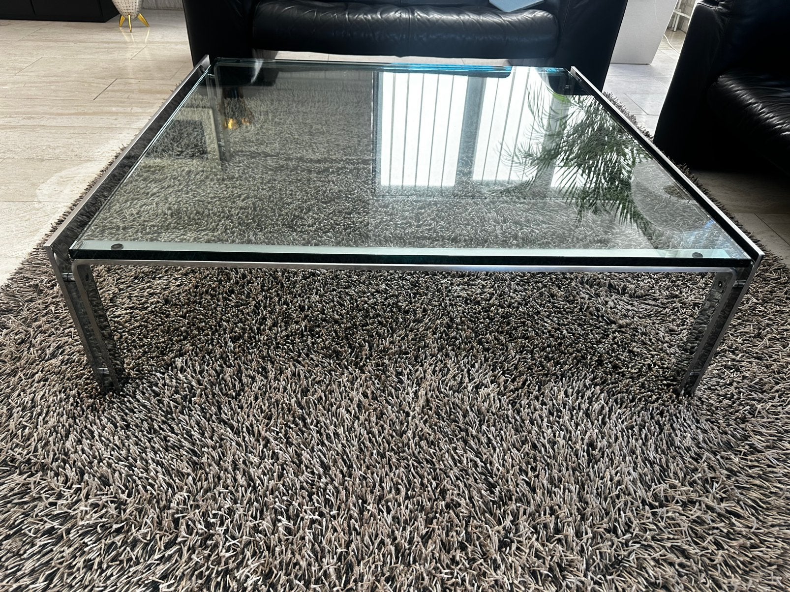 Salon tafel Metaform M-1, Ophalen, 100 tot 150 cm, 50 tot 100 cm, Glas