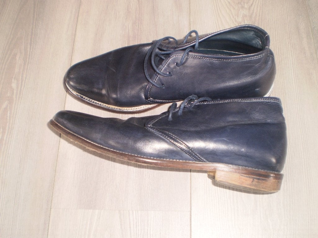 CHOIZZ leren schoenen maat 43, Blauw, Choizz, Ophalen of Verzenden, Gedragen