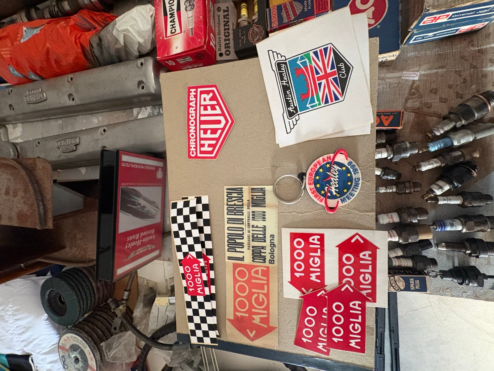 Diverse 1000 Miglia en Austin Healey stickers/sleutelhanger, Ophalen of Verzenden, Nieuw
