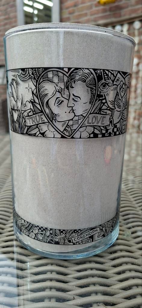 Glazen vaas Henk Schiffmacher Corendon True Love, Ophalen of Verzenden