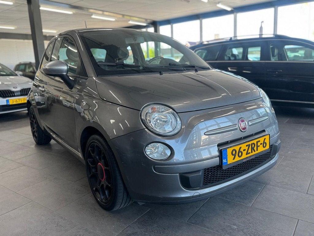Fiat 500 0.9 TwinAir Street automaat half leer airco elektri, Auto's, Fiat, Euro 5, Gebruikt, 31 €/maand, Leder en Stof