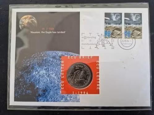 Nederland 1994 - ECU brief 1 - Maanlanding, Postzegels en Munten, Verzenden, Na 1940, Postfris