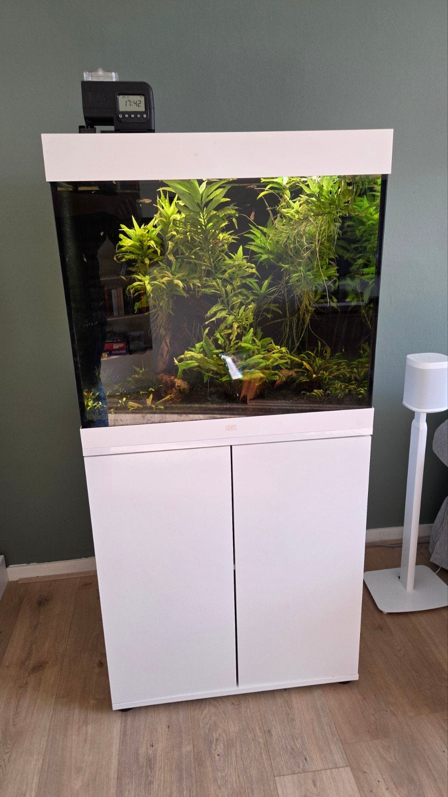 Juwel Lido 200 inclusief onderkast. Helialux verlichting, Ophalen, Gebruikt, Gevuld zoetwateraquarium, Inclusief vissen