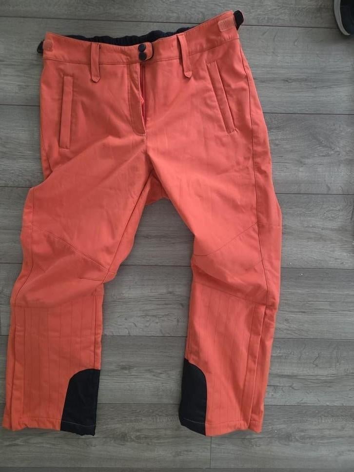 Oranje skibroek, Kleding | Dames, Wintersportkleding, Zo goed als nieuw, Broek, Maat 46/48 (XL) of groter, Ophalen of Verzenden