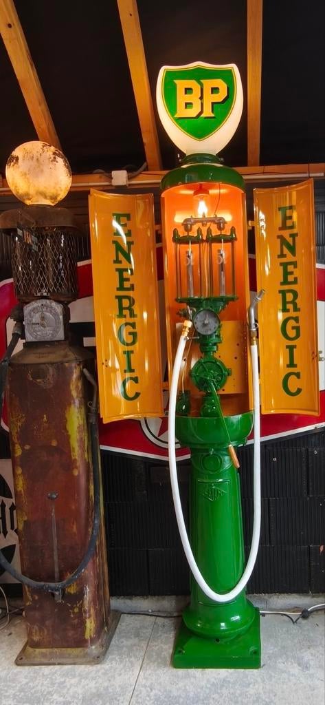 Benzinepomp SATAM BP 1930, Verzamelen, Automaten | Overige, Ophalen of Verzenden, Gebruikt