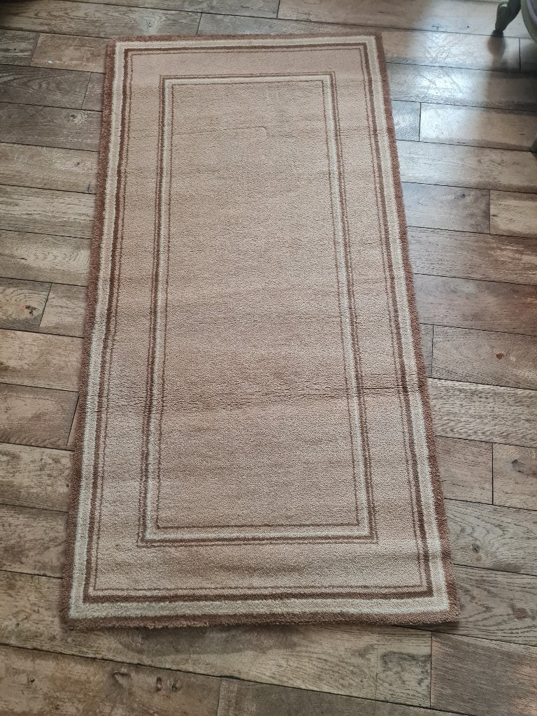 Vintage wollen vloerkleed loper merk Desso, Heikant 21 Kaatsheuvel, Gebruikt, 100 tot 150 cm, Belle Vieille Brocante