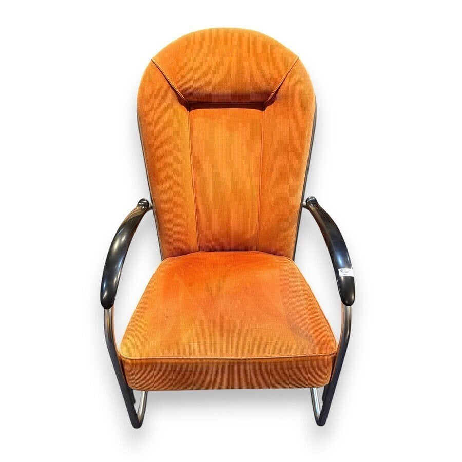 Een Gispen armstoel, Huis en Inrichting, Stoelen, Gebruikt, Overige kleuren, Ophalen of Verzenden, Stof