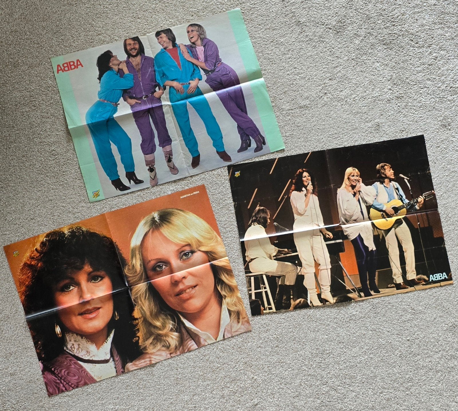 3 vintage ABBA posters, Twee personen