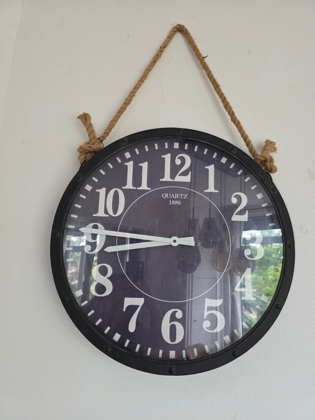 Industriele klok, Huis en Inrichting, Ophalen of Verzenden, Zo goed als nieuw, Wandklok