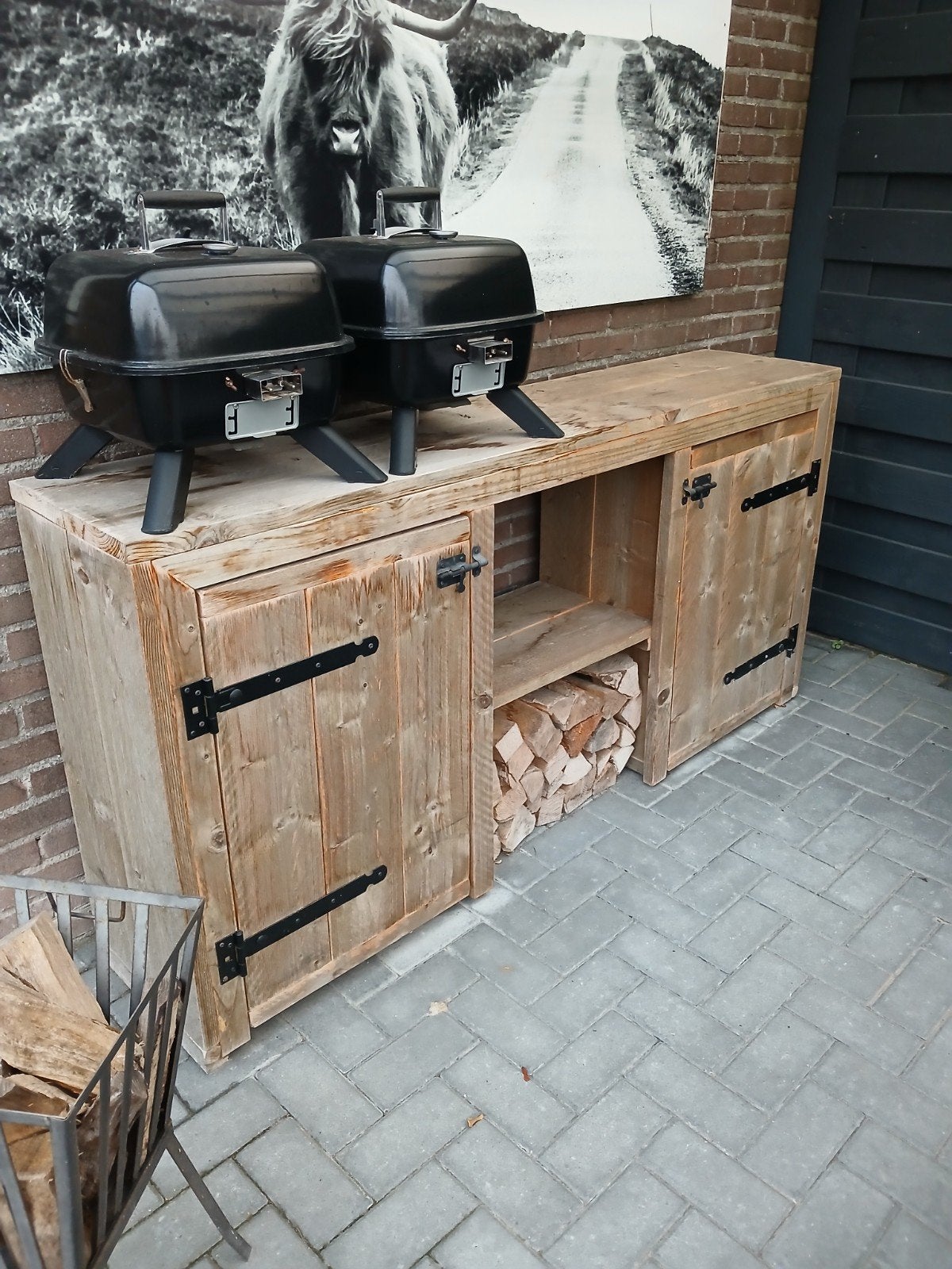 buitenkast, Ophalen, Gebruikt, Houtskool, Onbekend