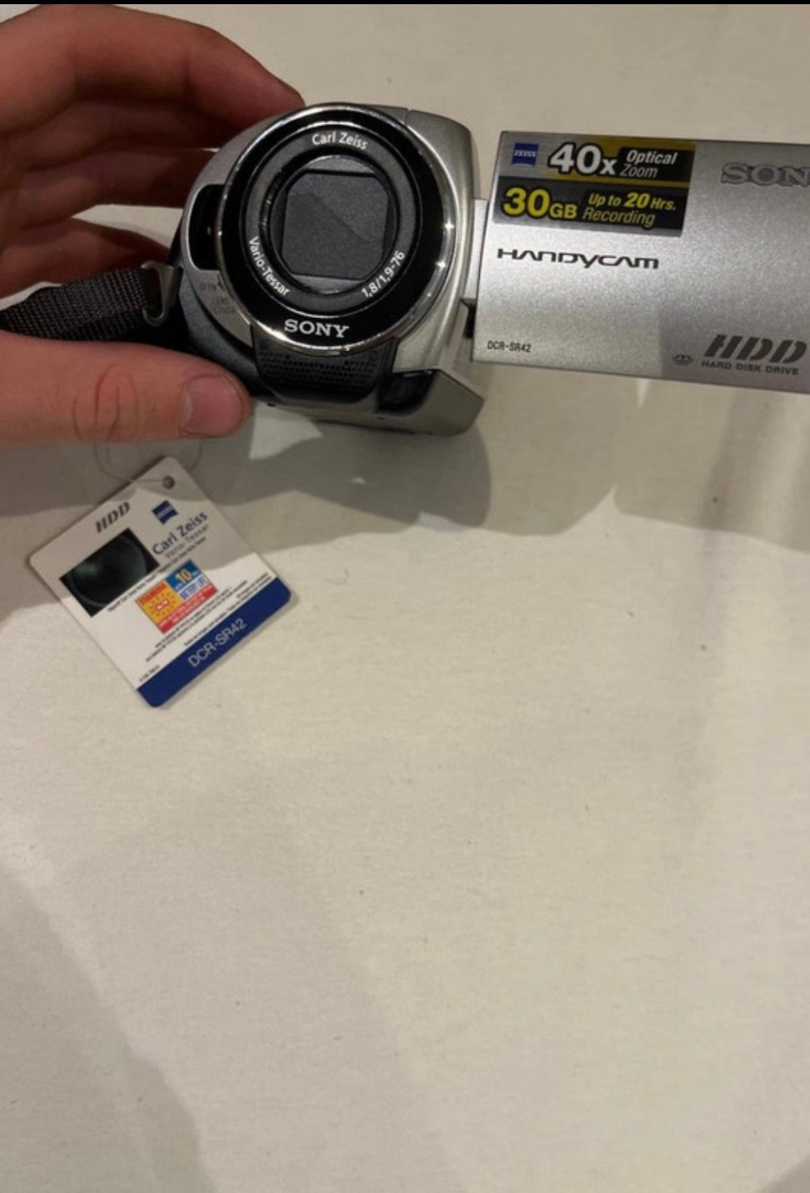 Sony Handycam DCR-SR42-30gb, Ophalen of Verzenden, Zo goed als nieuw, Sony, 20x of meer