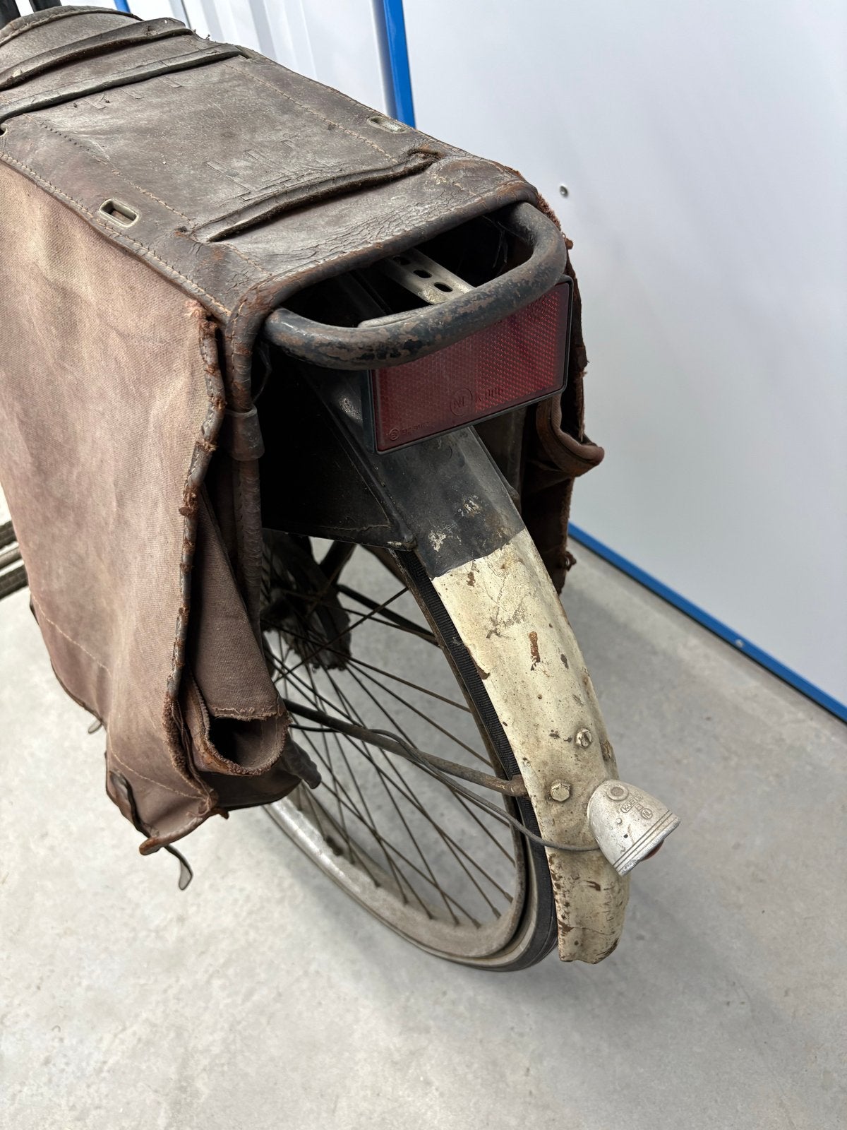 Oude antieke Fongers fiets met lederen details, 55 tot 59 cm, Ophalen, Trommelrem, Jaren '30
